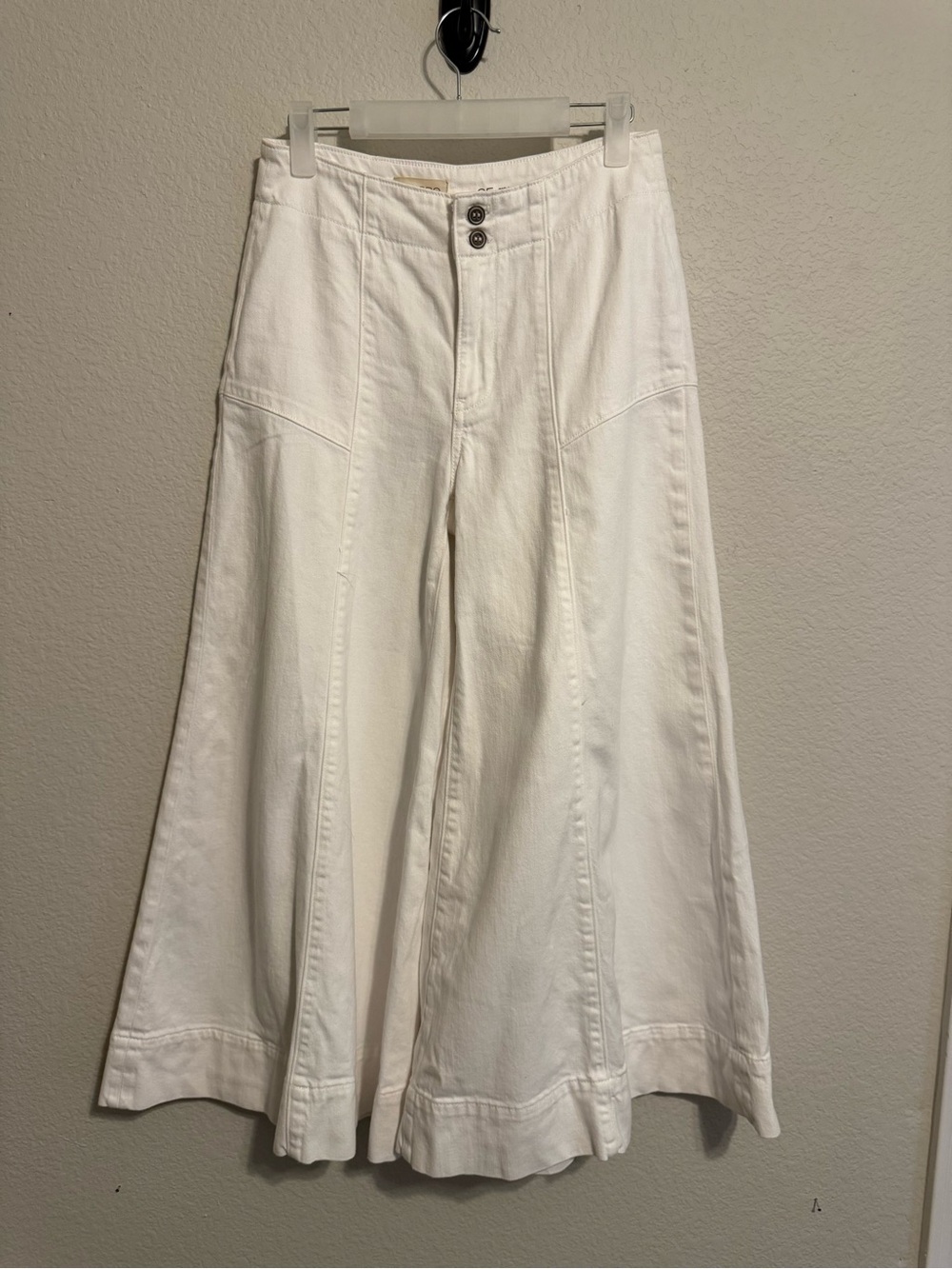 Pilcro Corset High-Rise Crop Culotte Jeans (Anthropologie)